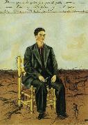 The Self-Portrait of short hair Frida Kahlo